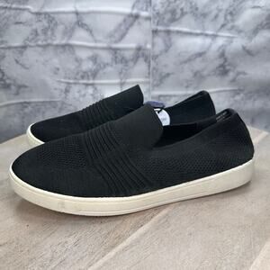 Sonoma Women’s Black Knit Slip On Shoes Size 9 Comfortable Casual Sneakers EUC